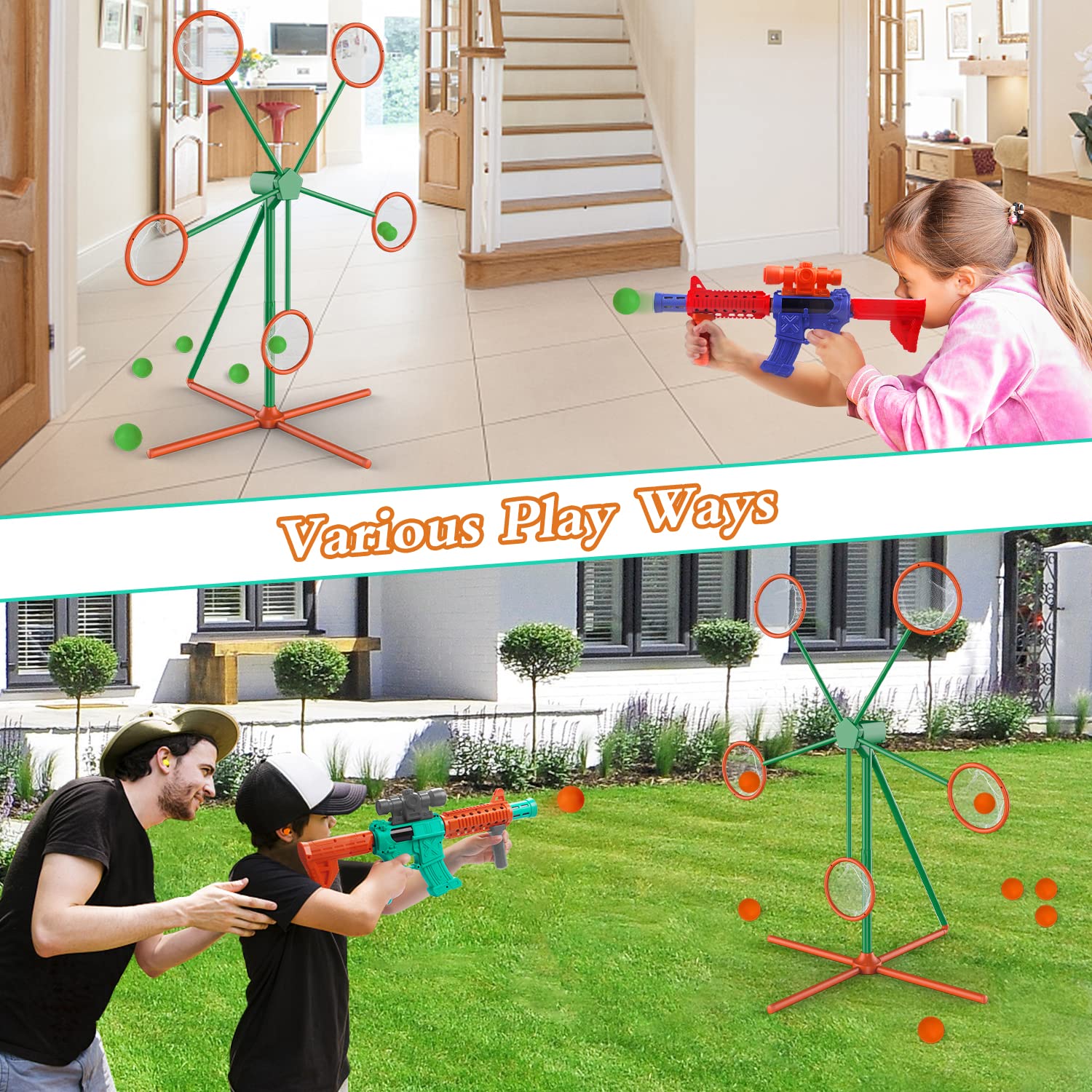 Marlrin 24 foam balls supply safe, soft targets for kids.