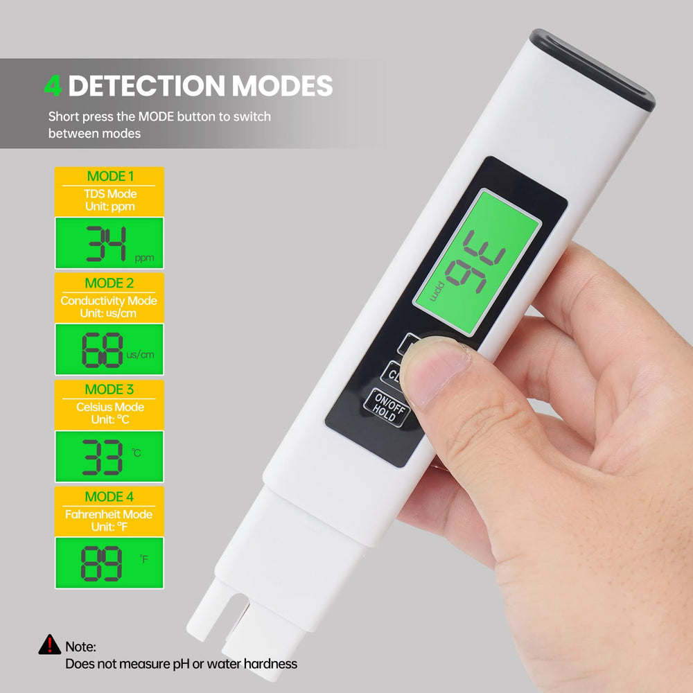 MAROJAP TDS Water Tester TDS reading ready for quick, at-a-glance checks.
