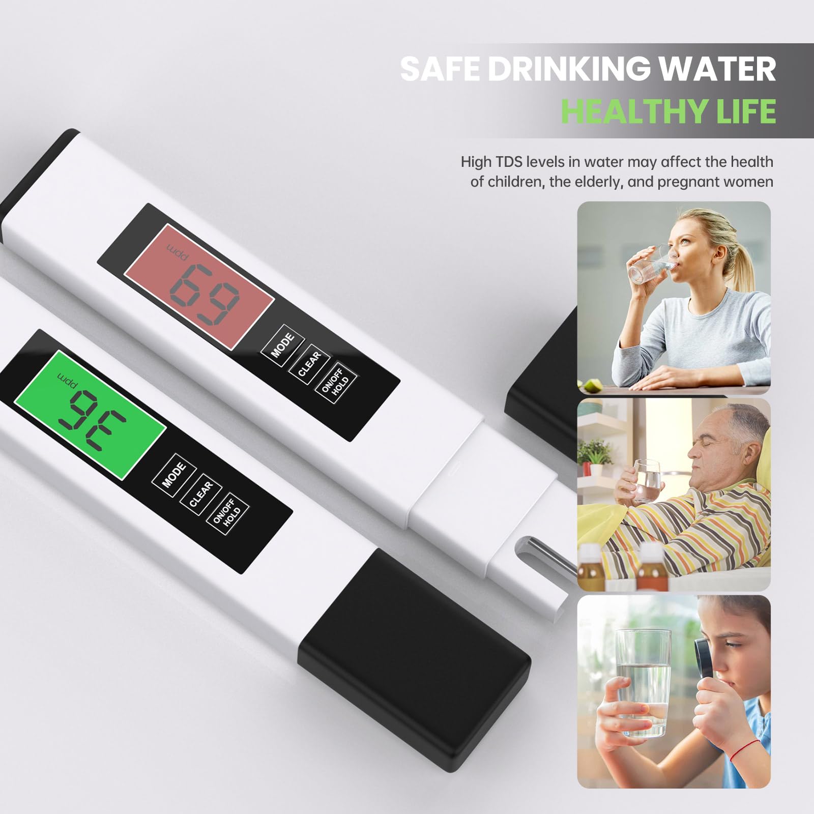 MAROJAP TDS Water Tester temperature reading supports accurate solution management.