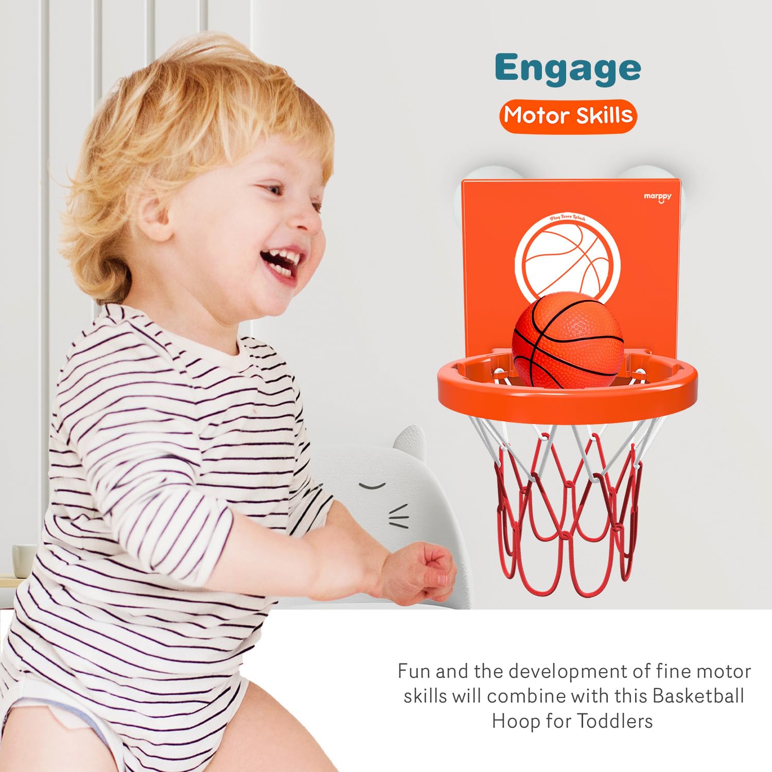 MARPPY versatile use in tub or shower for indoor fun.