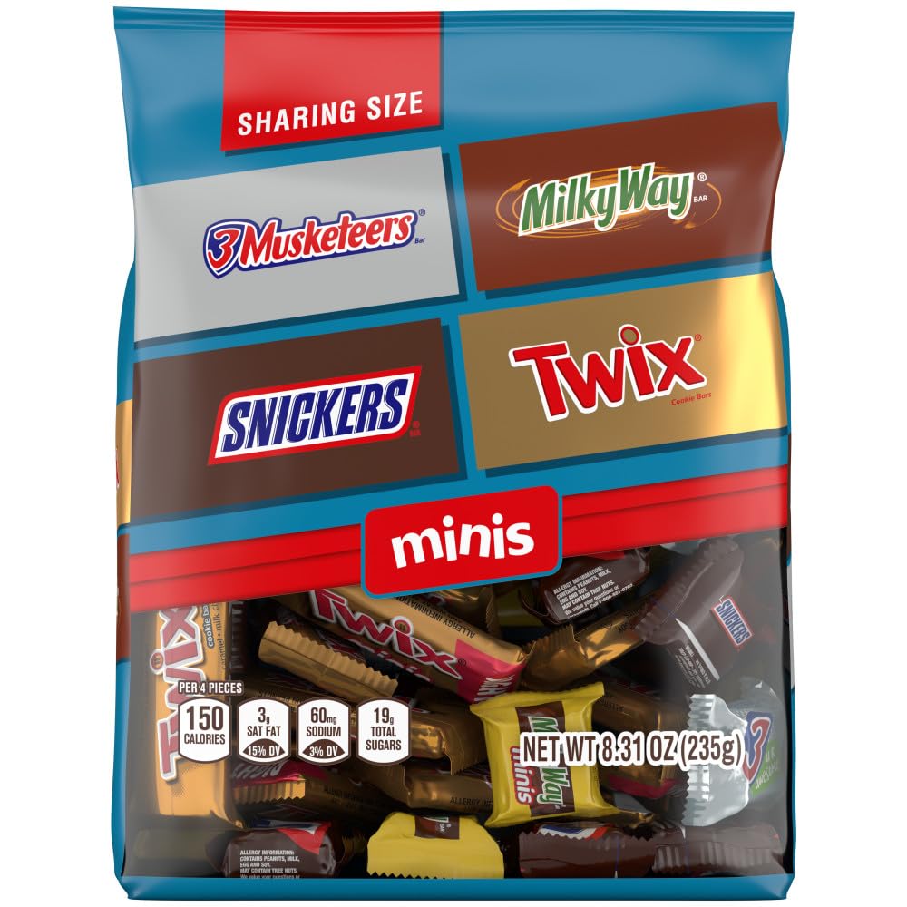 A close-up of Mars Milky Way mini-bars, smooth chocolate for sweet moments.