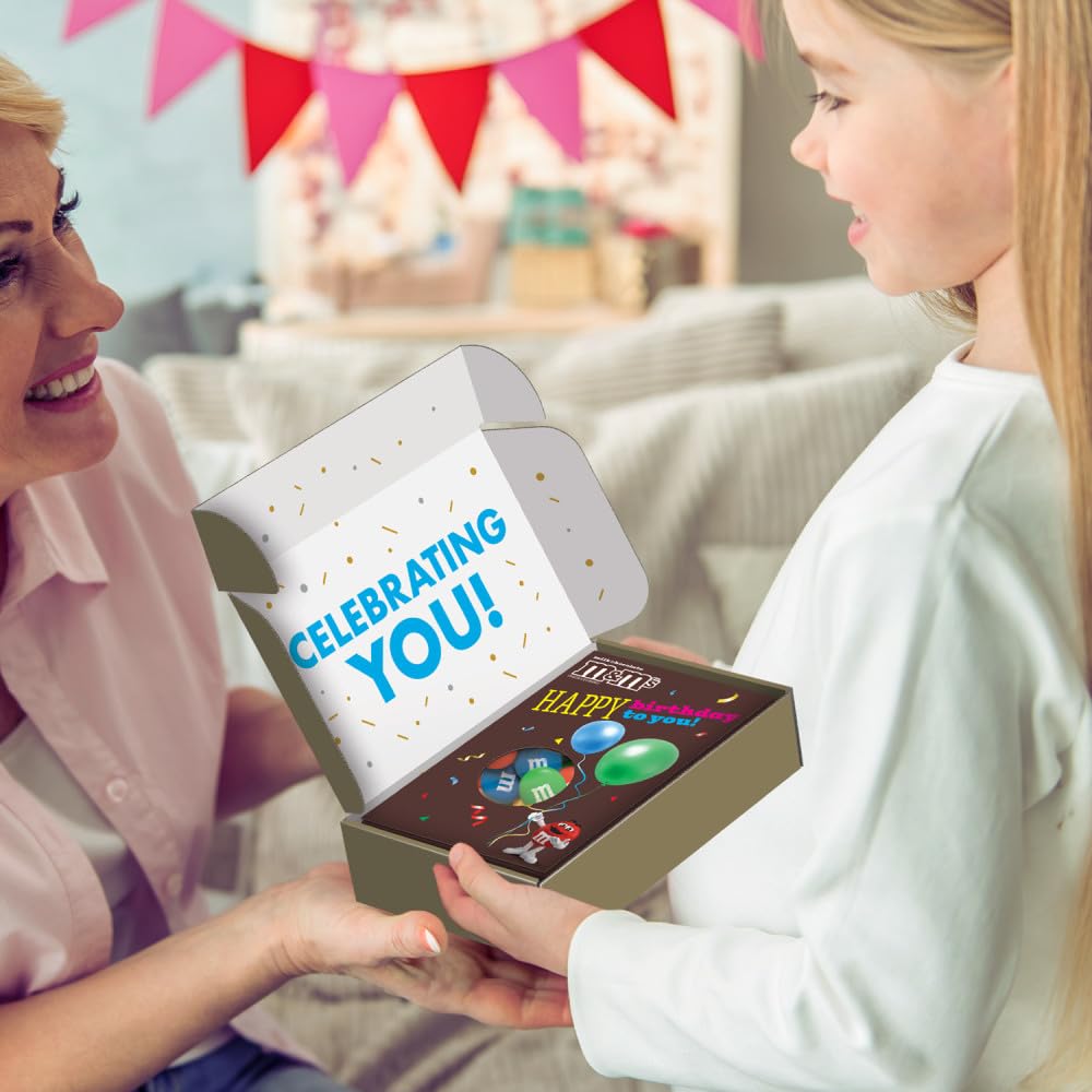 Mars M&M'S Easy Gifting option at checkout with a personalized note.