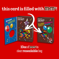 Mars M&M'S Birthday Box with Festive Balloons and Confetti makes gifting feel special.