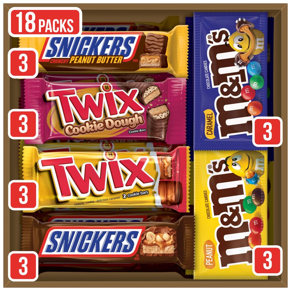 Mars M&M's Peanut full-size bars display for snack moments and party favors