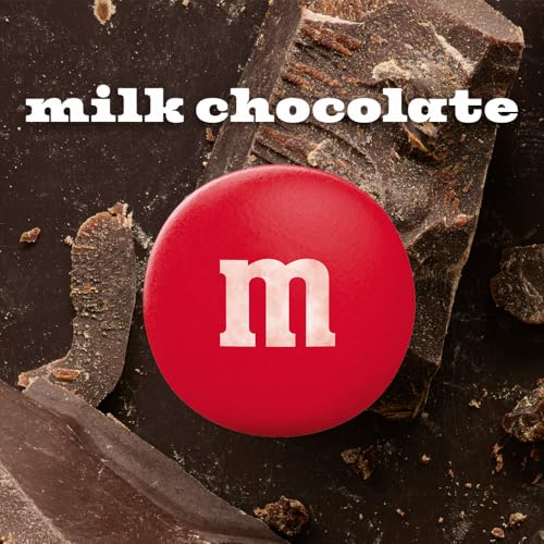Mars M&M'S Milk Chocolate candies peek through the box, inviting first bites.