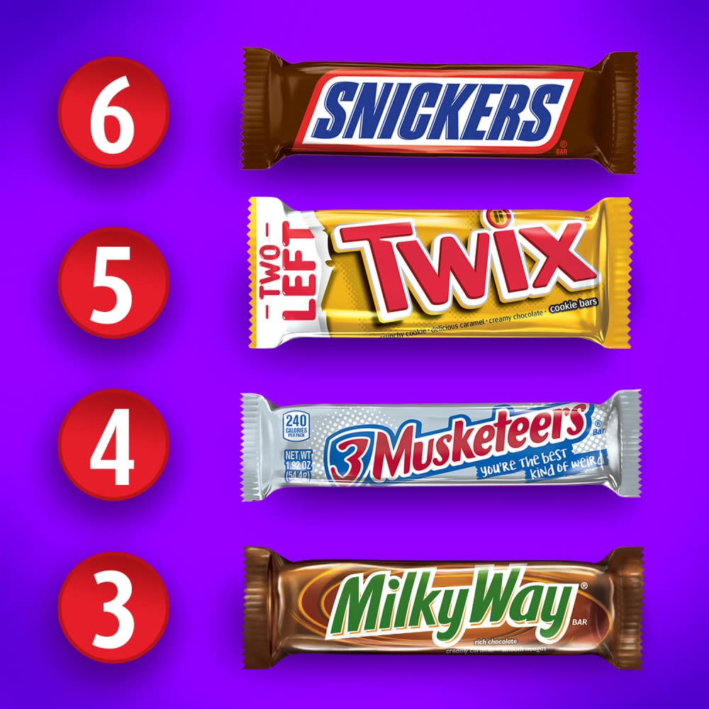 Stocking stuffers idea using Mars full-size bars for festive cheer.