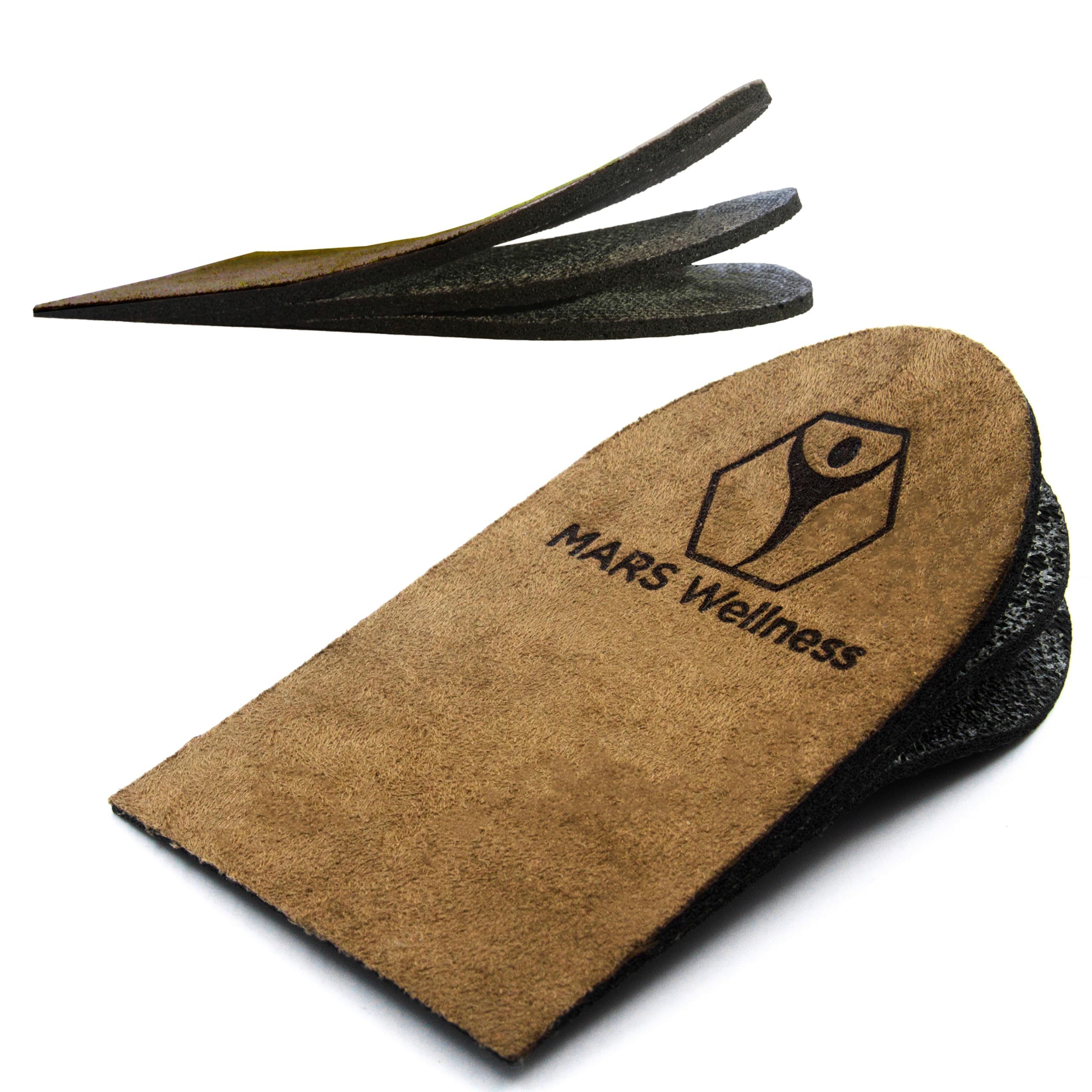 MARS WELLNESS Premium Adjustable Heel Lift pair for leg-length symmetry and comfort.