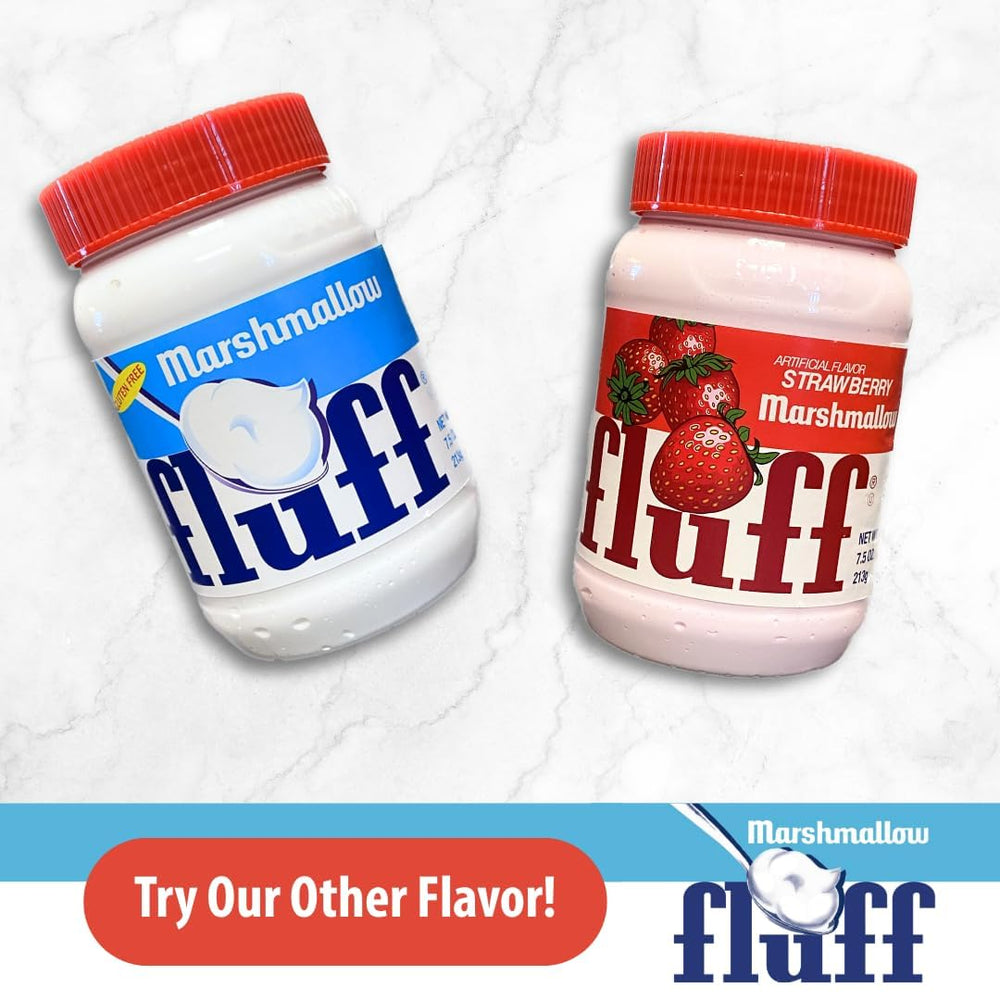 Kid-friendly Marshmallow Fluff snack on a plate