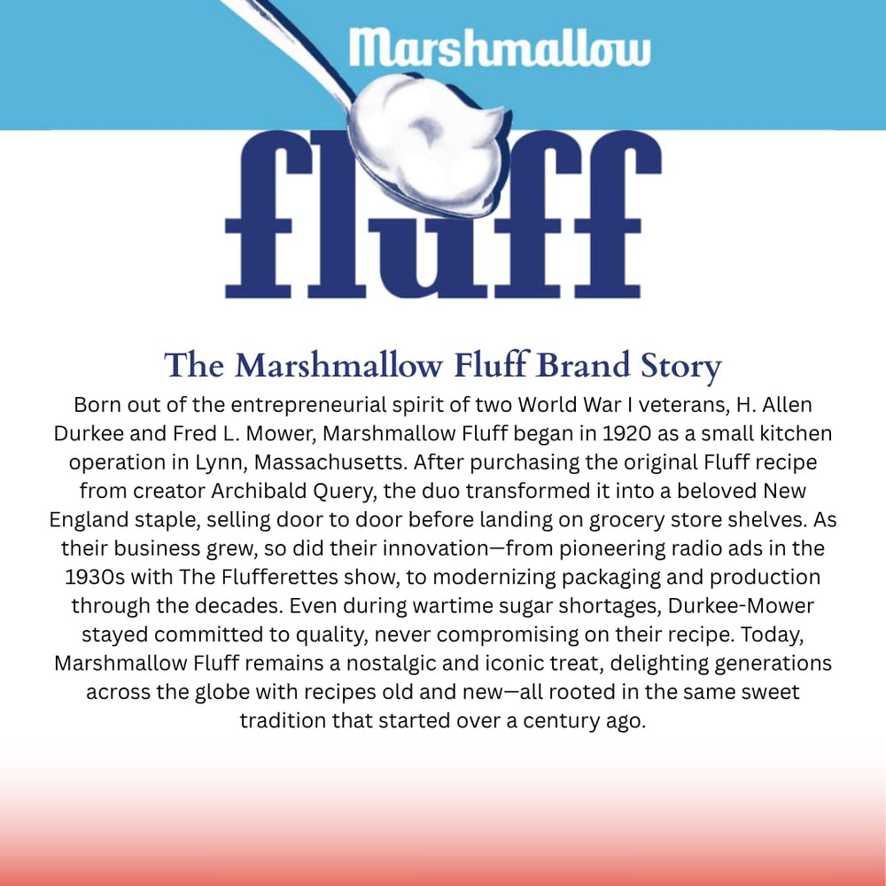 Marshmallow Fluff Strawberry Spread spoonful, smooth spread for sandwiches