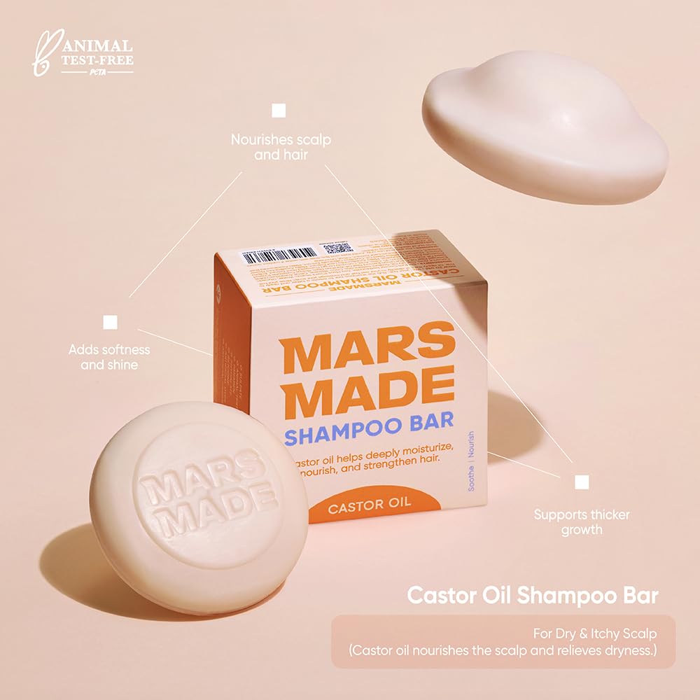 Bottle-free Marsmade bar emphasizes eco-friendly hair care.