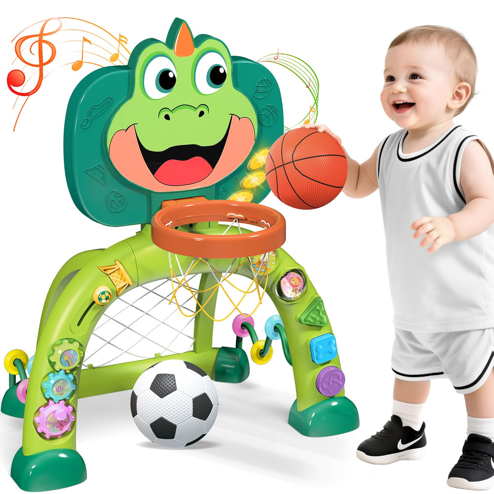 Marstone basketball hoop showcases active play to build gross motor skills