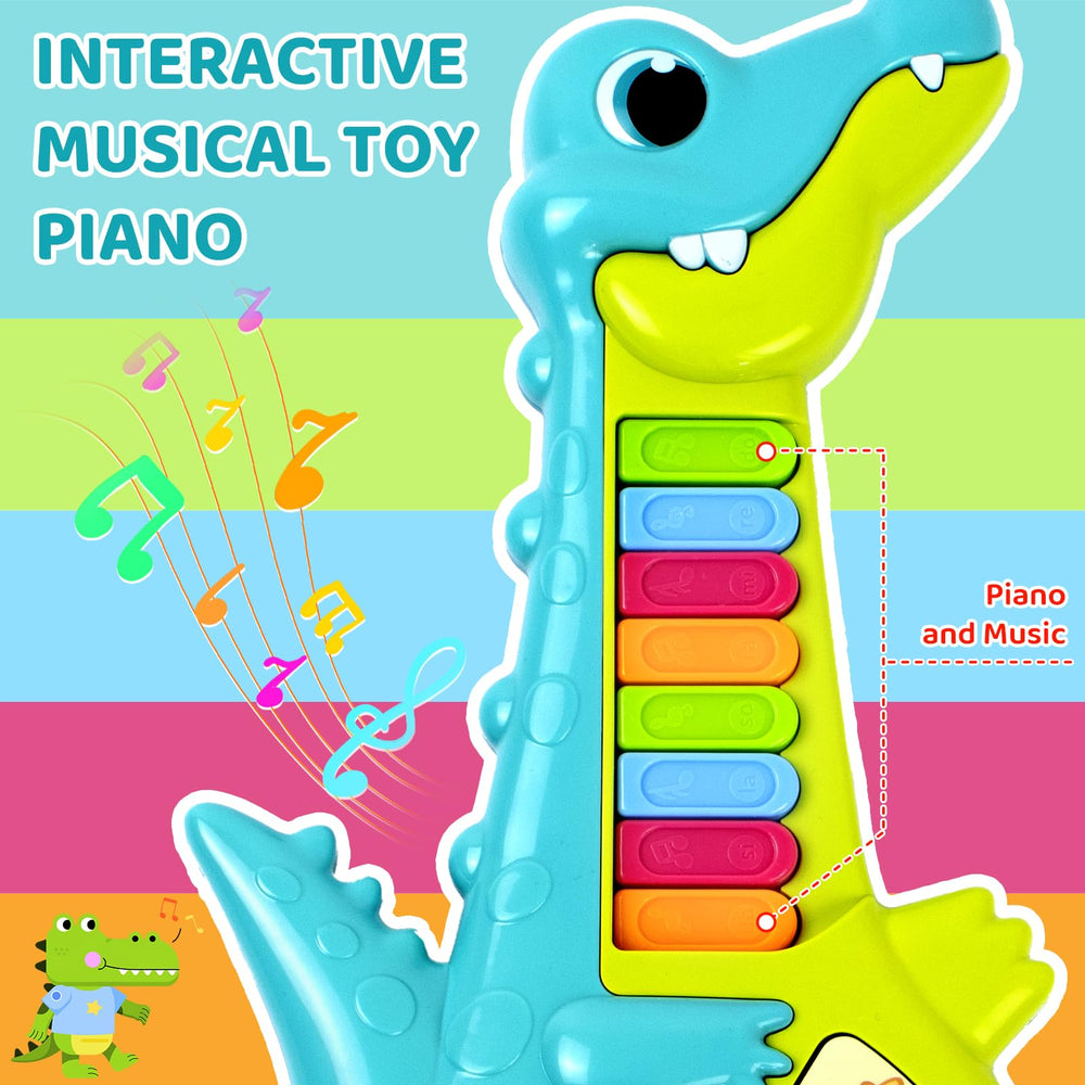 Marstone crocodile guitar piano keys enable simple melodies and exploration