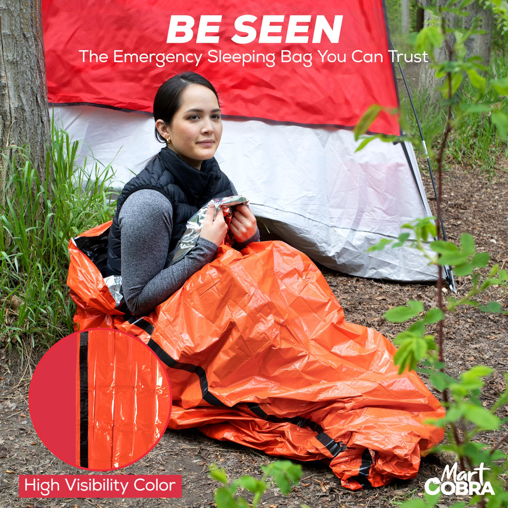 Mart Cobra bivy-ready sleeping bags suit adults and children for flexible shelter.