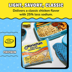 Maruchan flavor-packed noodles close-up for satisfying meals