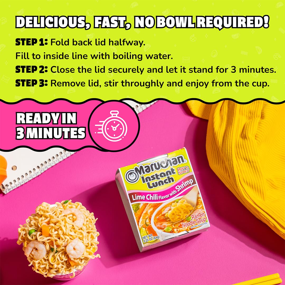 Maruchan Instant Lunch beach picnic ready-to-eat