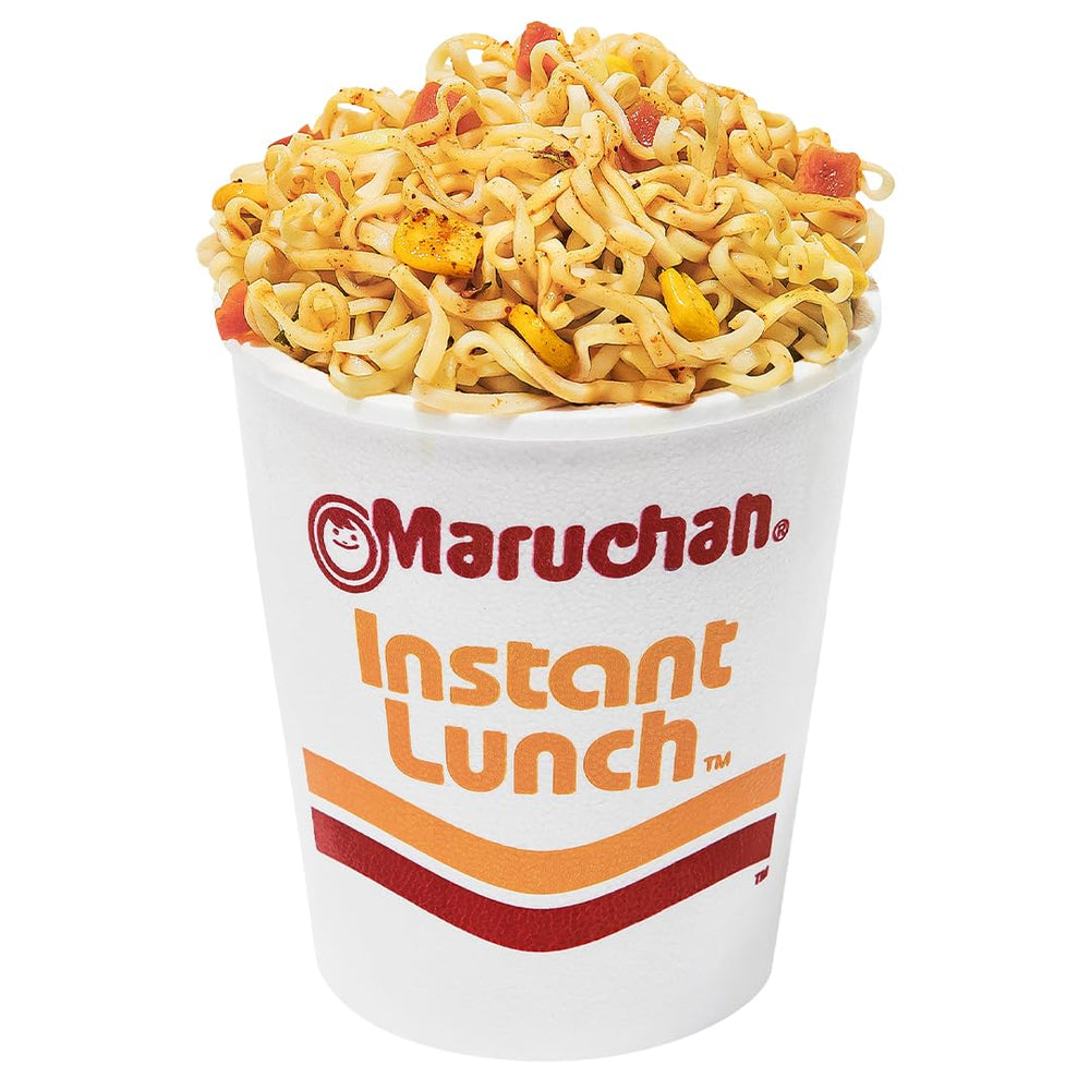Veggies or protein toppings pair well with Maruchan Instant Lunch.