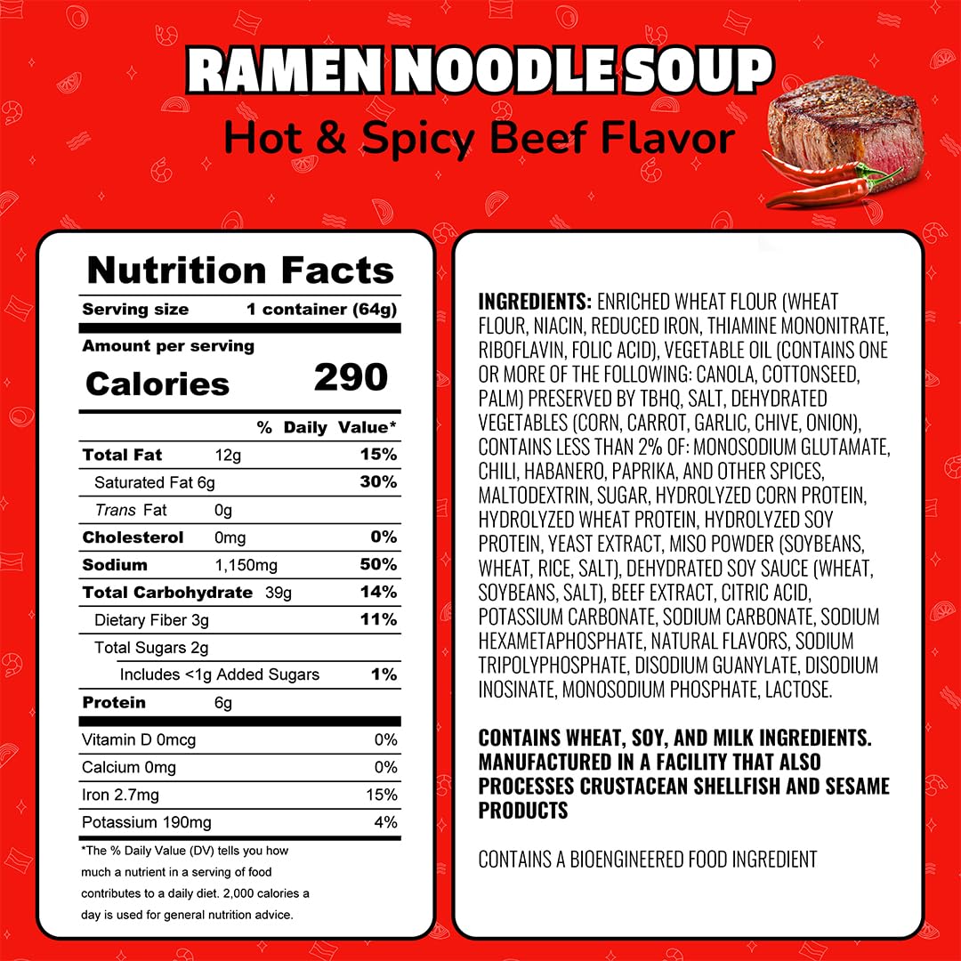 Steaming Maruchan Instant Lunch hot spicy beef cup in three minutes.