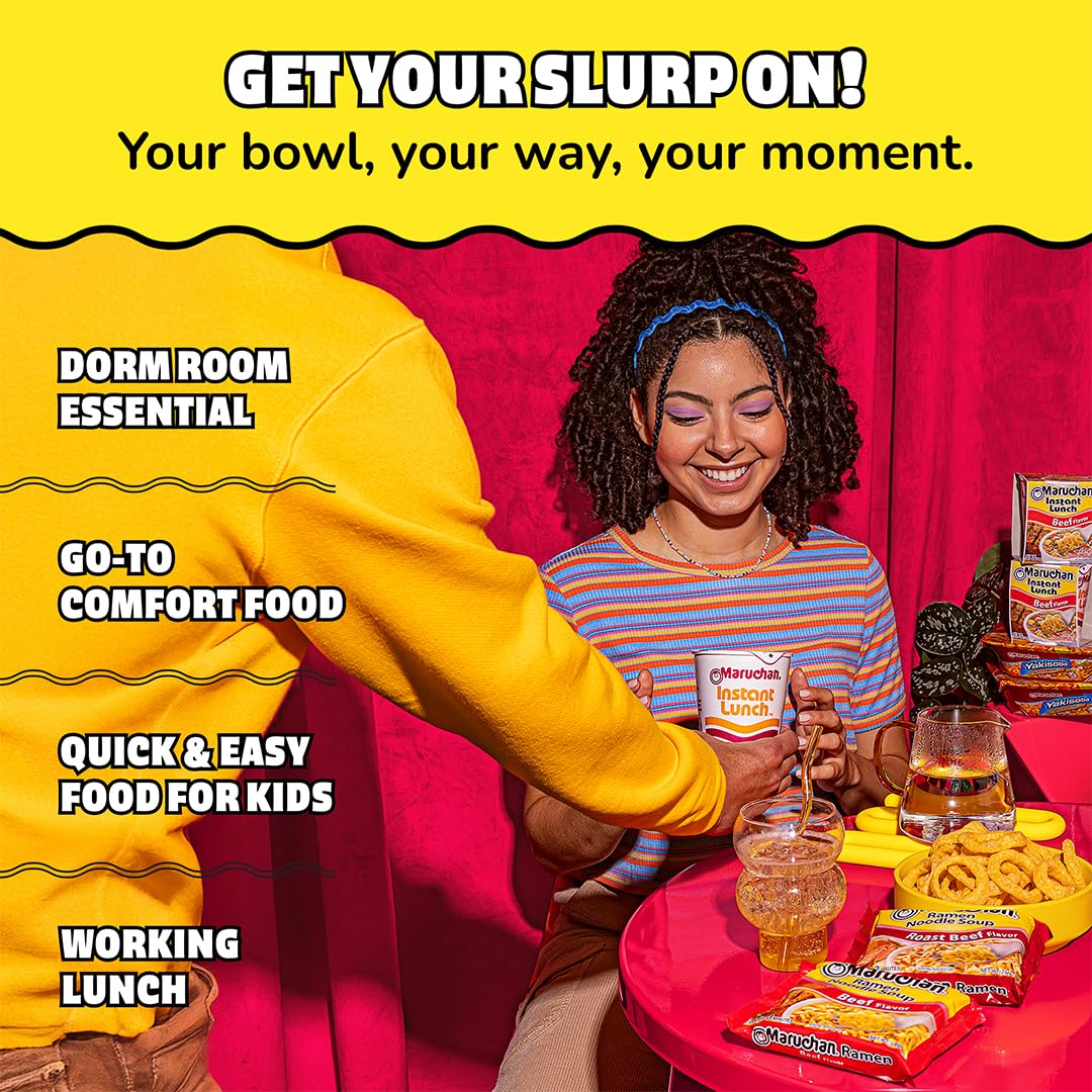 Maruchan Roast Beef Ramen flavor packet with bold seasoning
