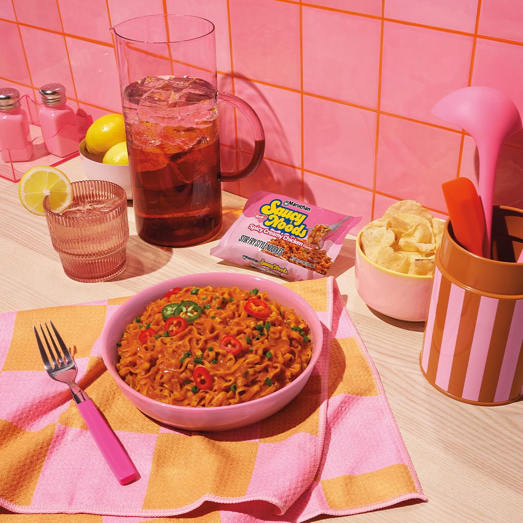 Maruchan Saucy Noods ready-to-eat bowl for quick meals.