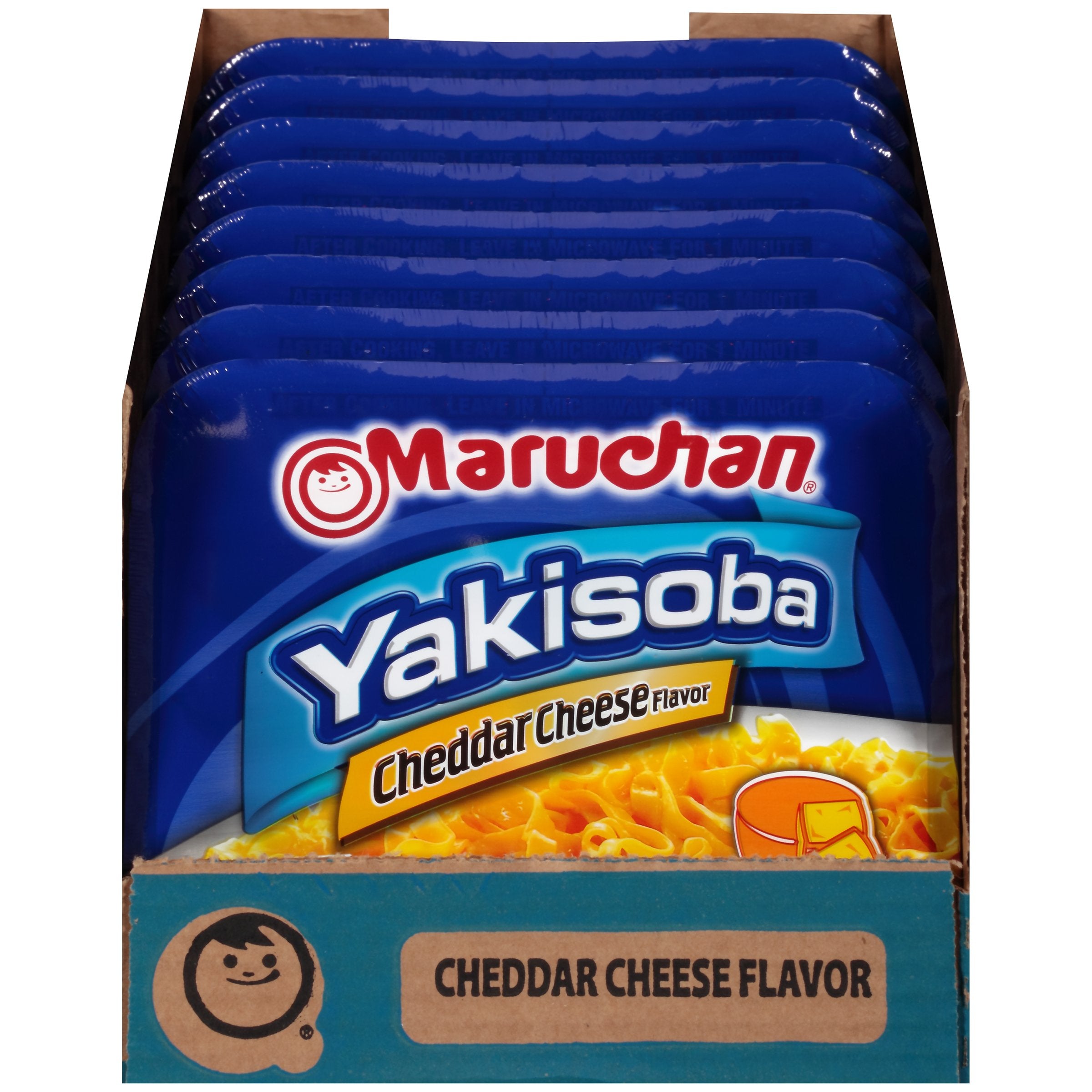 Maruchan Yakisoba cheddar noodles in four-minute microwave prep