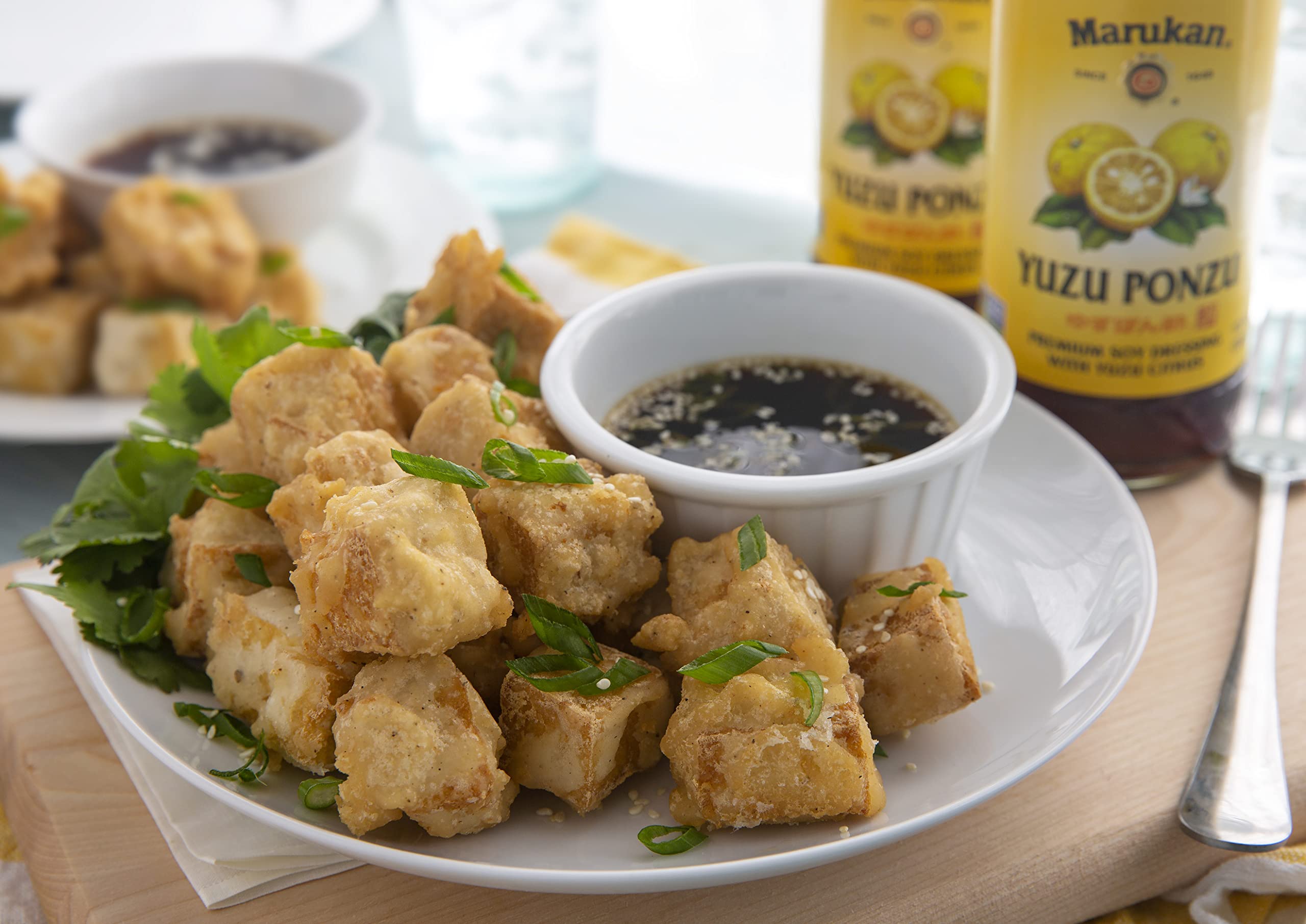 Stir-fried vegetables finished with Marukan Ponzu Yuzu savory glaze