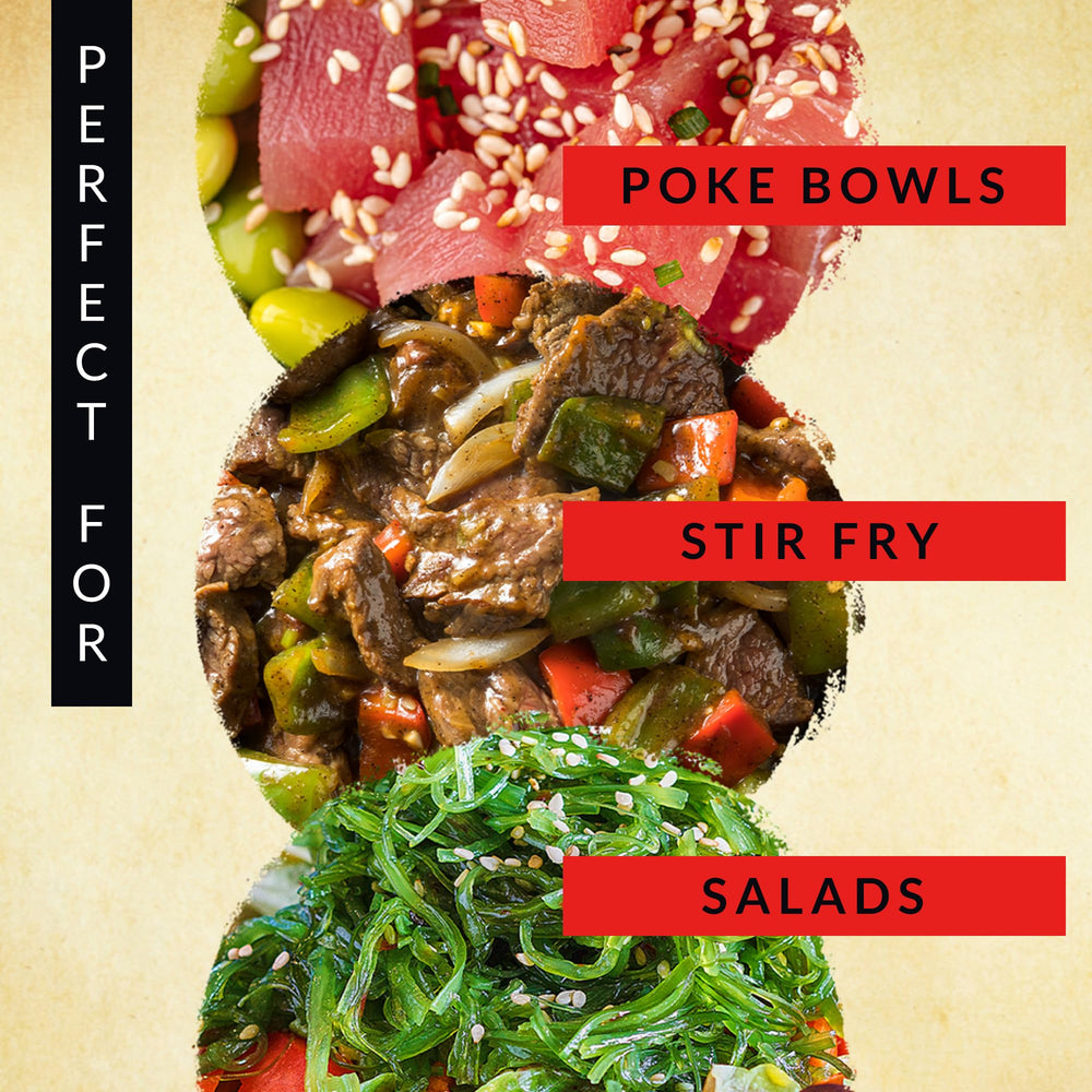 Marukan rice vinegar bottle on counter ready for recipes.