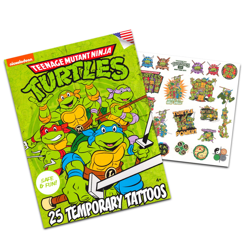 Marvel Avengers-TMNT-Transformers tattoos-pack features six packs for quick gifting.