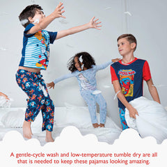 Marvel Spider graphics on kids pajama with bright, playful look for nights.