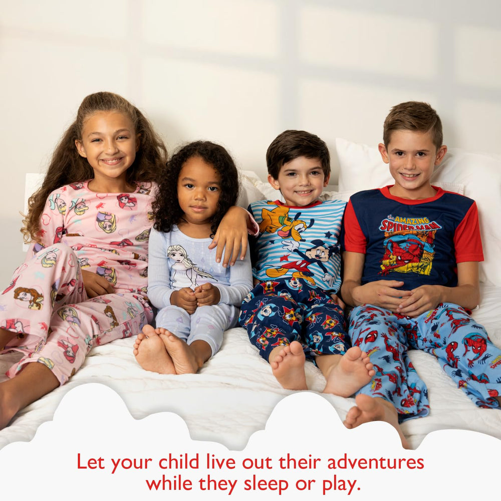 Official Marvel merchandise pajama set with 100% cotton fabric for year-round wear.