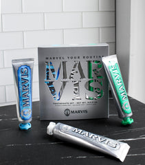 Marvis Classic Strong Mint toothpaste tube for bold breath and daily freshness