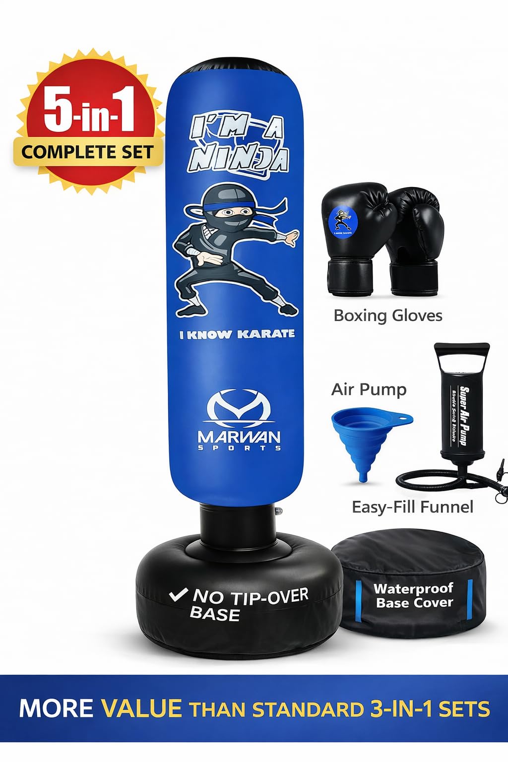 Marwan Sports 6oz kids boxing gloves for safe at-home sparring
