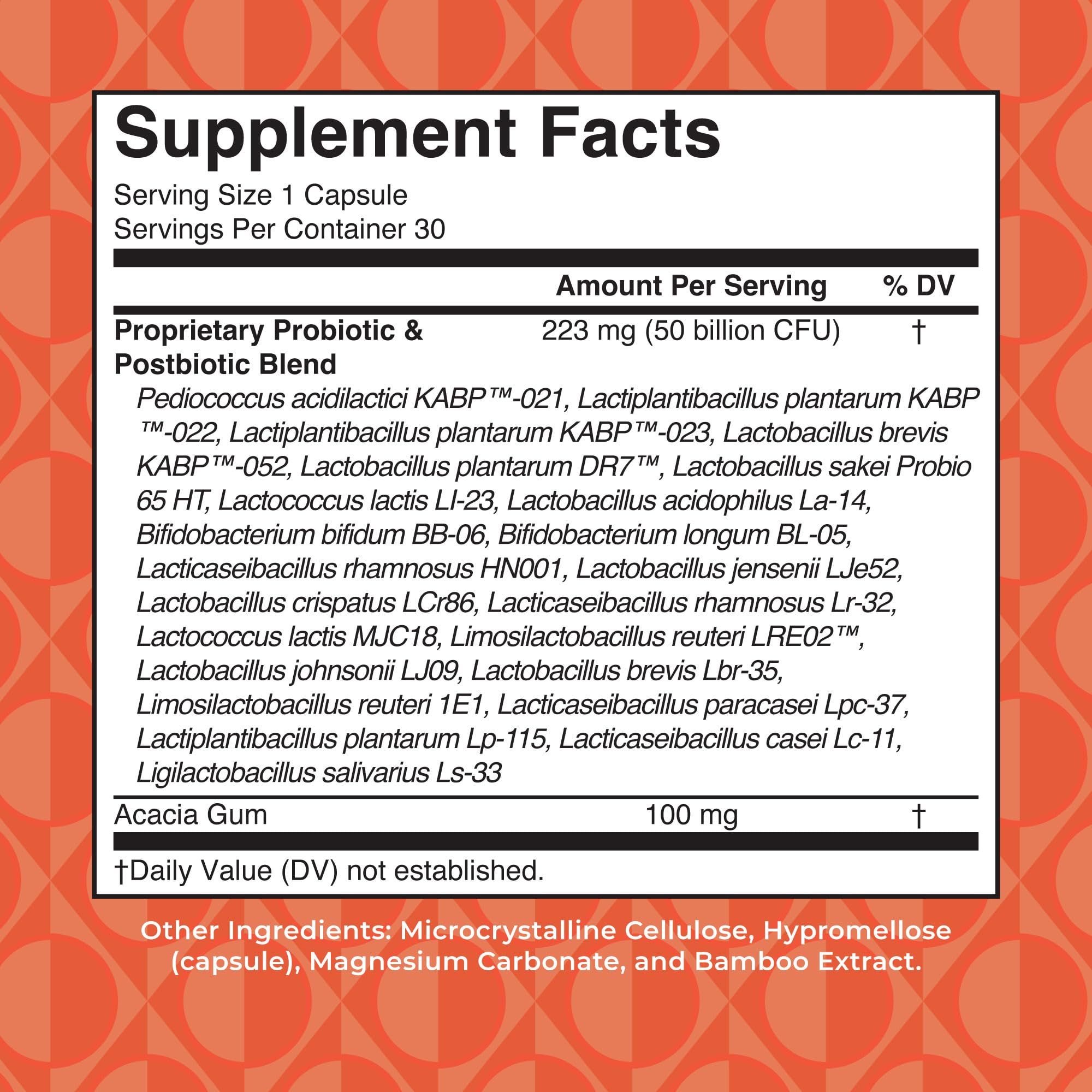 MaryRuth's 3-in-1 daily women's health capsules close-up highlighting 50B CFU.