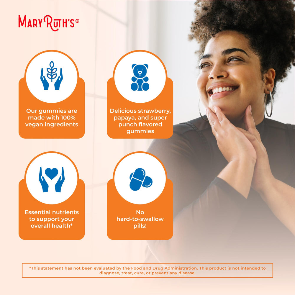 MaryRuth's vegan non-GMO multivitamin lifestyle emphasis
