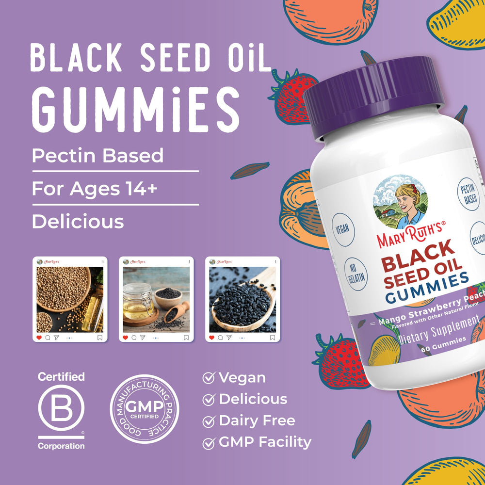 MaryRuth's gummies dairy-free and gluten-free design supports allergy-aware snacking.