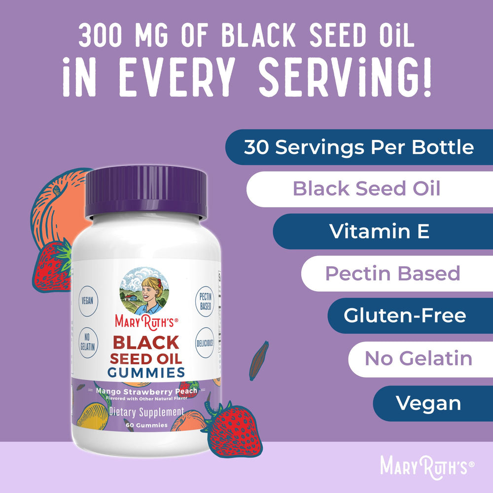 MaryRuth's gummies texture closeup shows soft chew ideal for adults 14+.
