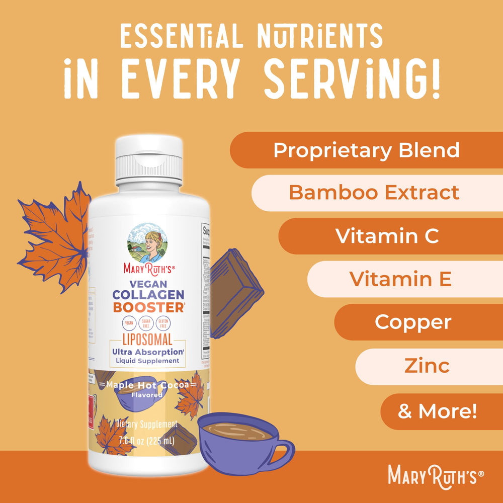 Dairy-free MaryRuth's booster supports lactose-free dietary needs.