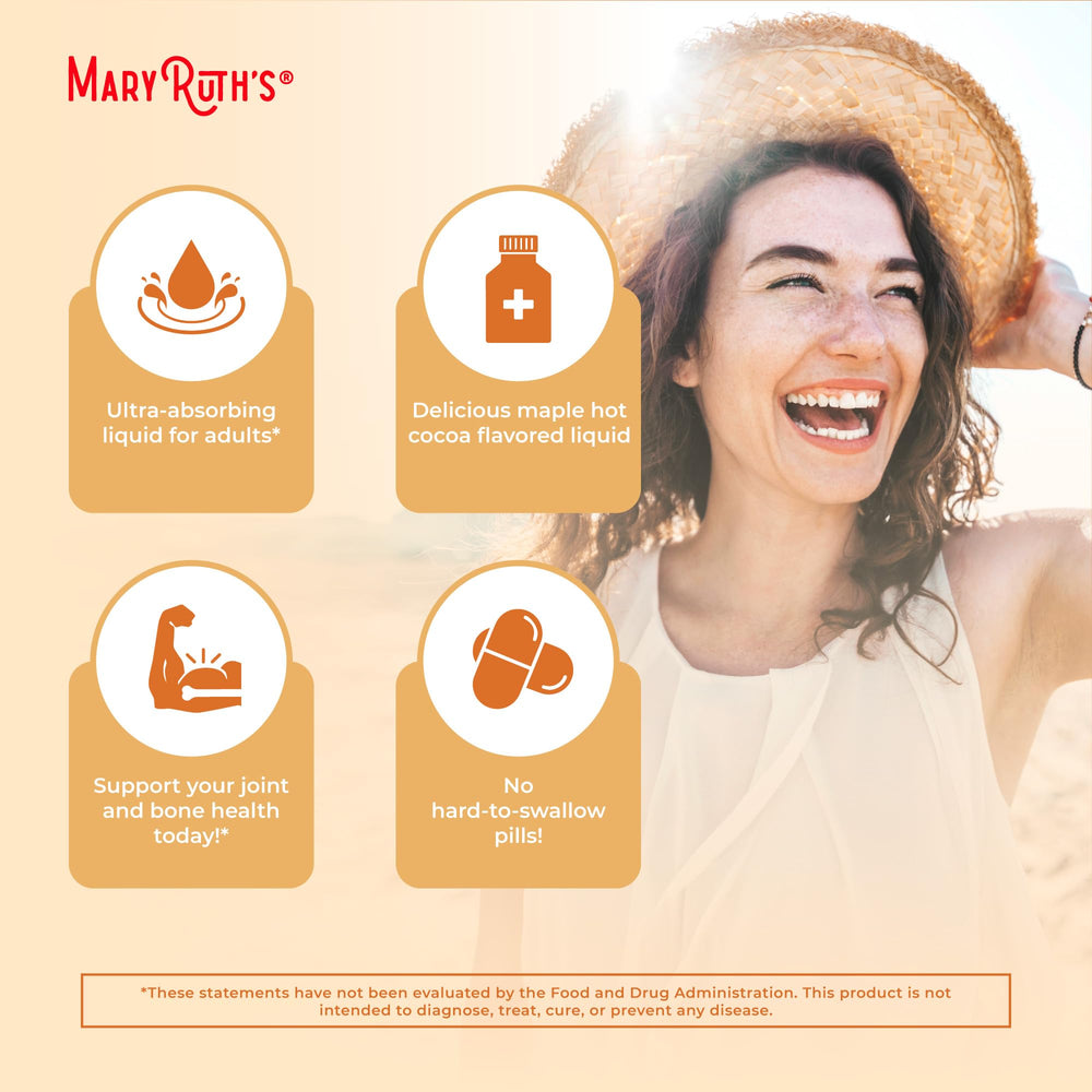 Dispensing MaryRuth's Collagen Booster Liposomal with convenient dropper