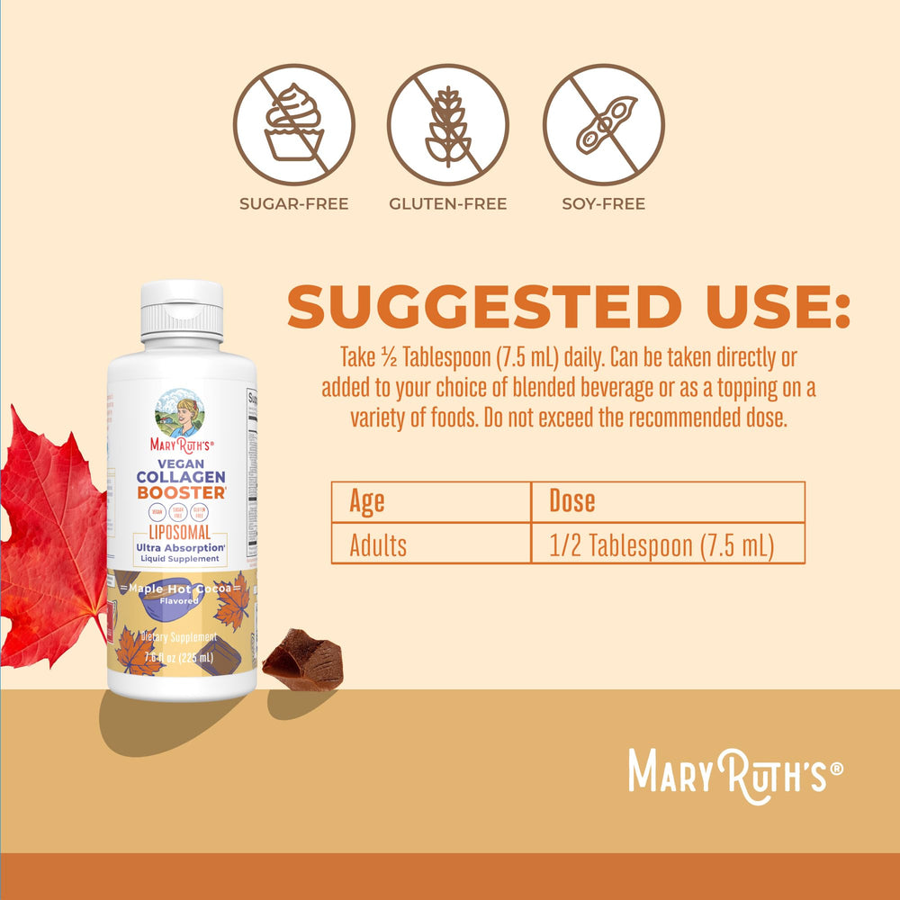 MaryRuth's Collagen Booster liposomal closeup showing creamy texture.