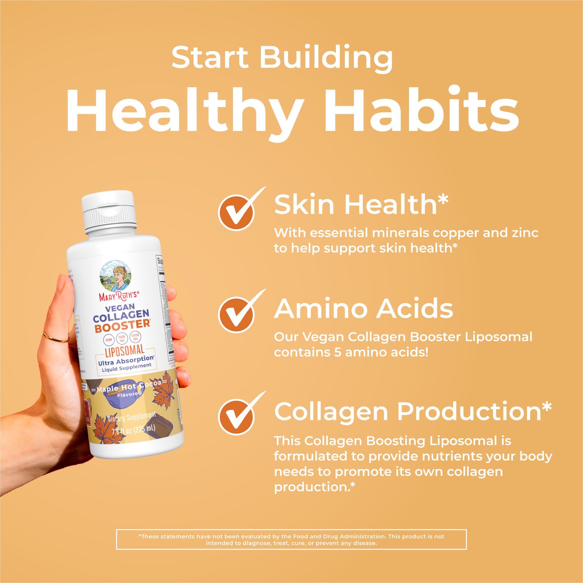 MaryRuth's liposomal technology featured for potential enhanced absorption.