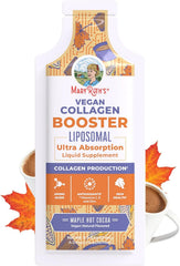 MaryRuth's Collagen Booster Liposomal spoon beside bottle for precise serving