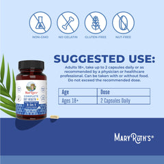 Packaging box image emphasizes dairy-free, nut-free, soy-free clean label.