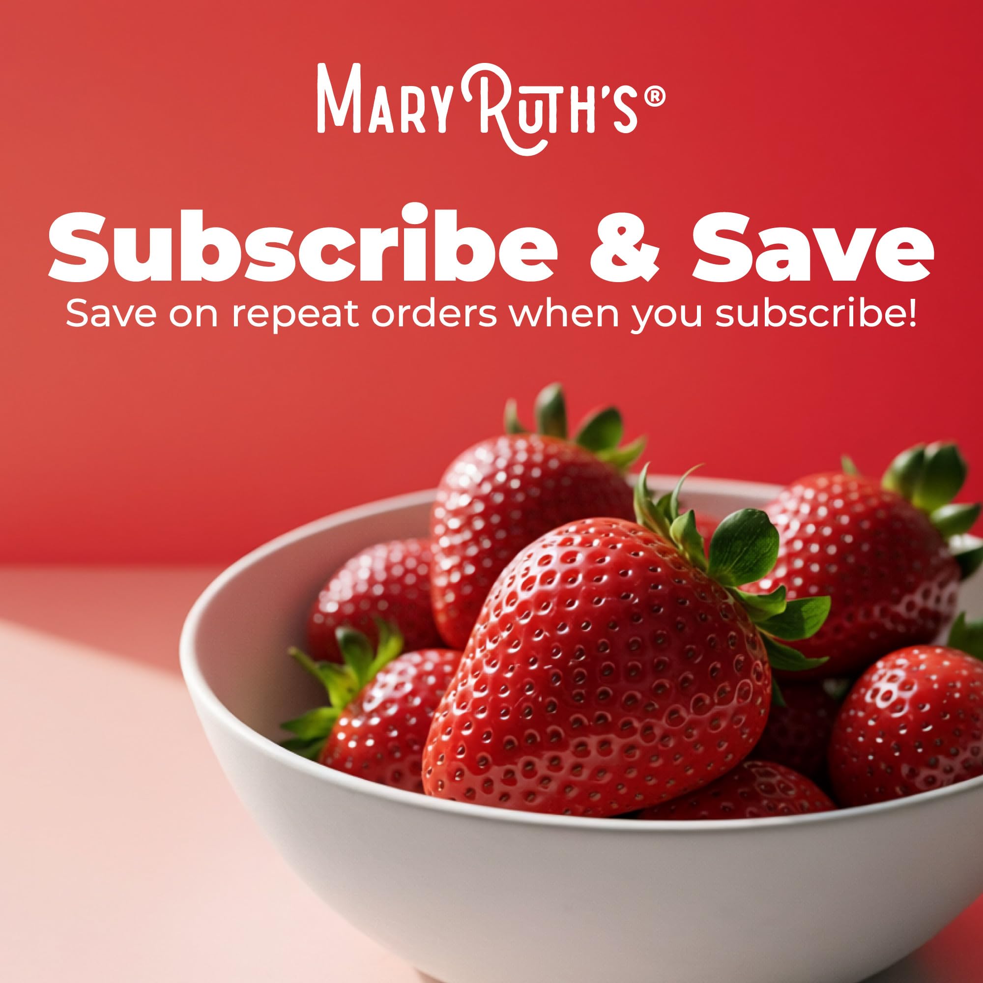 Organic ingredients badge communicates clean label and non-GMO standards for MaryRuth's