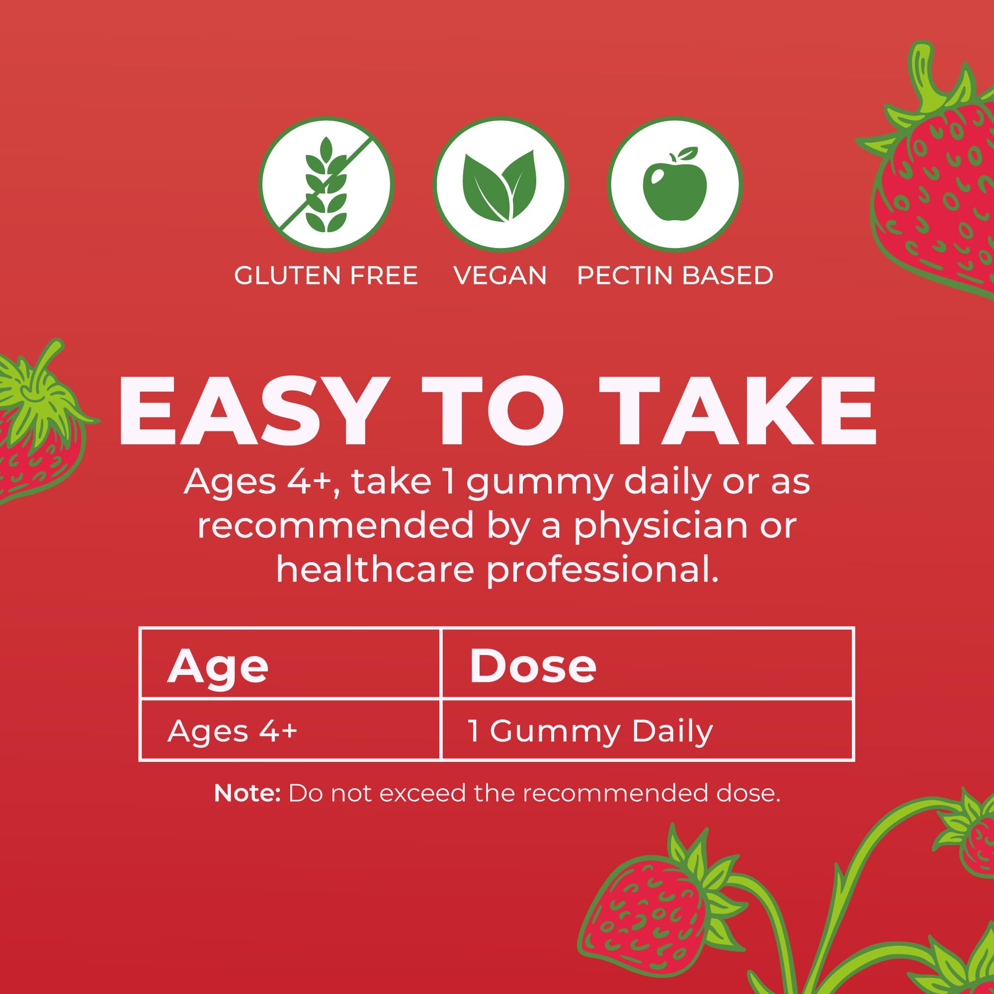 Vegan-friendly icon complements allergen-friendly, dairy-free, gluten-free benefits