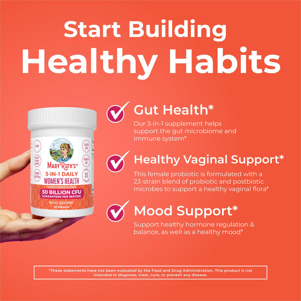 MaryRuth's vegan dairy-free capsules in bottle for plant-based wellness.