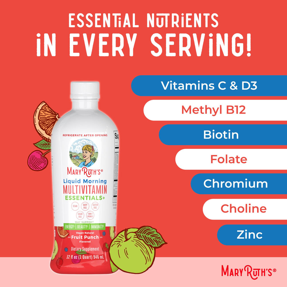 MaryRuth's easy-dosing liquid format eliminates pills