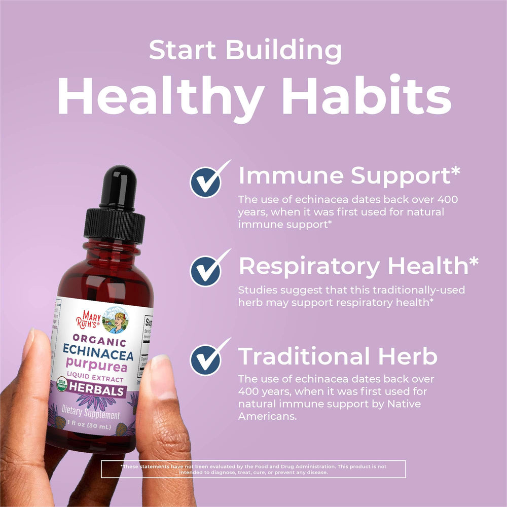 MaryRuth's Organics echinacea liquid measuring drops for flexible daily use