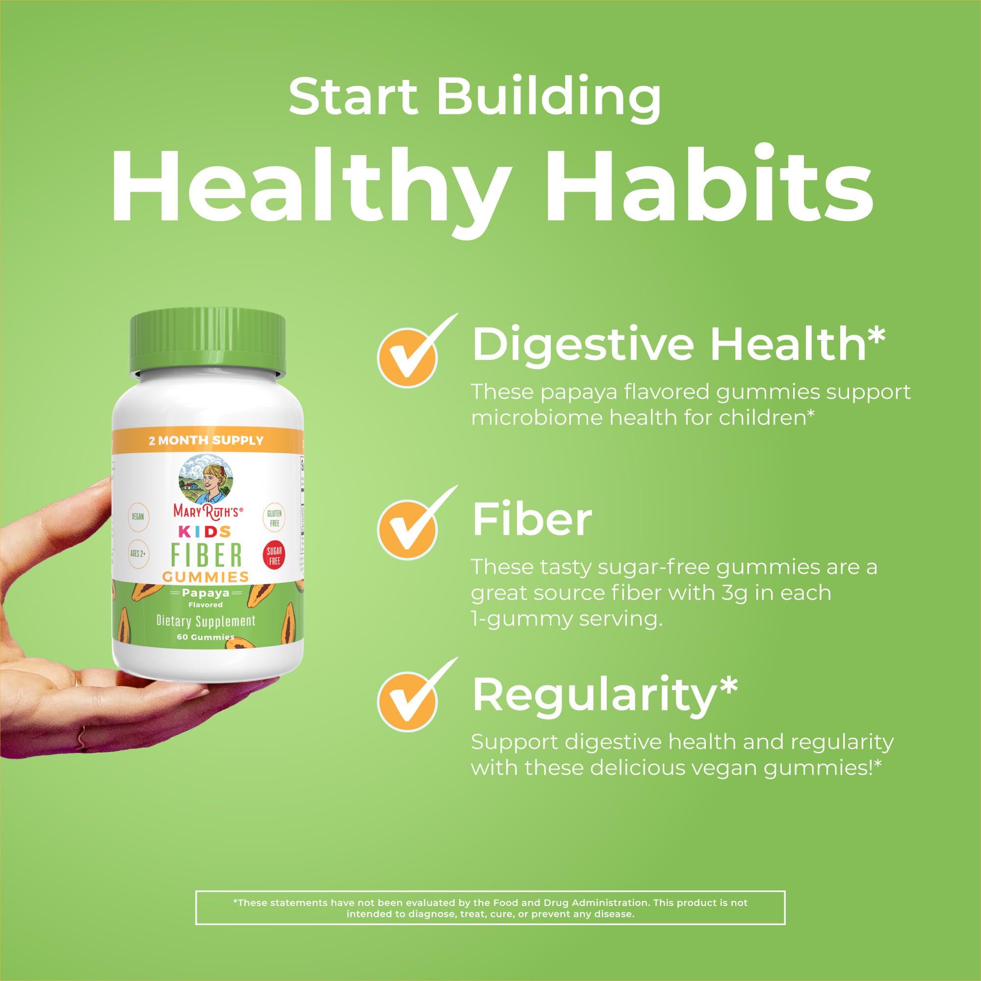 Ingredient panel highlights vegan, non-GMO, gelatin-free formula