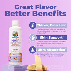 MaryRuth's Hair Growth Max almond-cookie flavor bottle shot