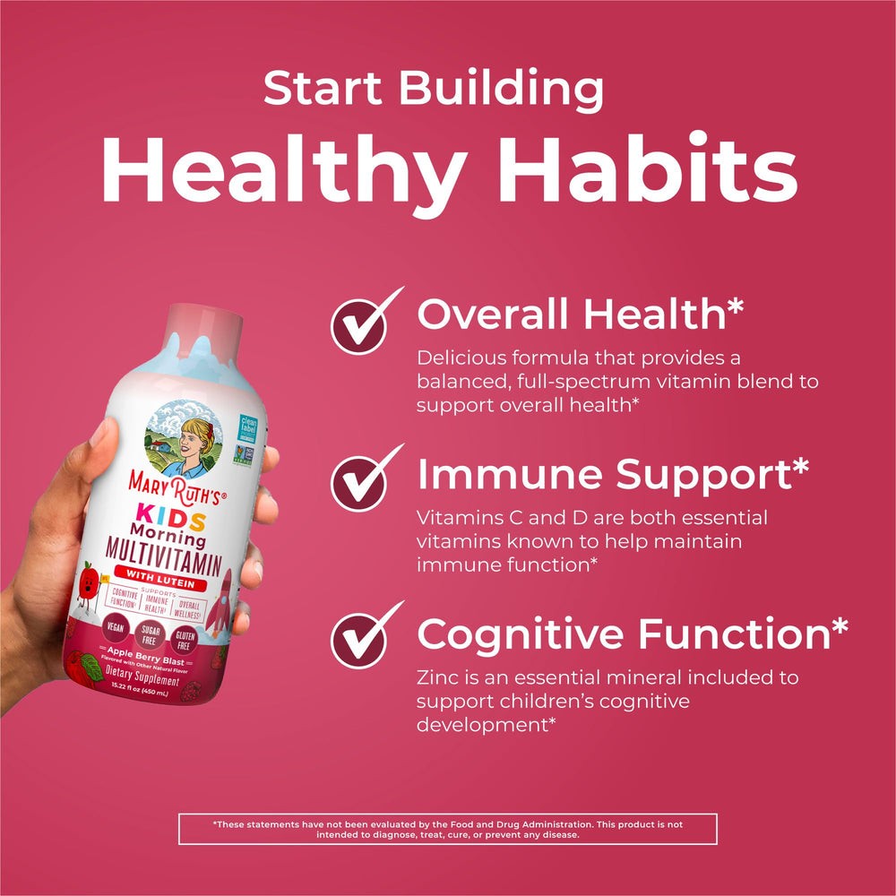 MaryRuth's dropper dispensing liquid multivitamin for convenient dosing.