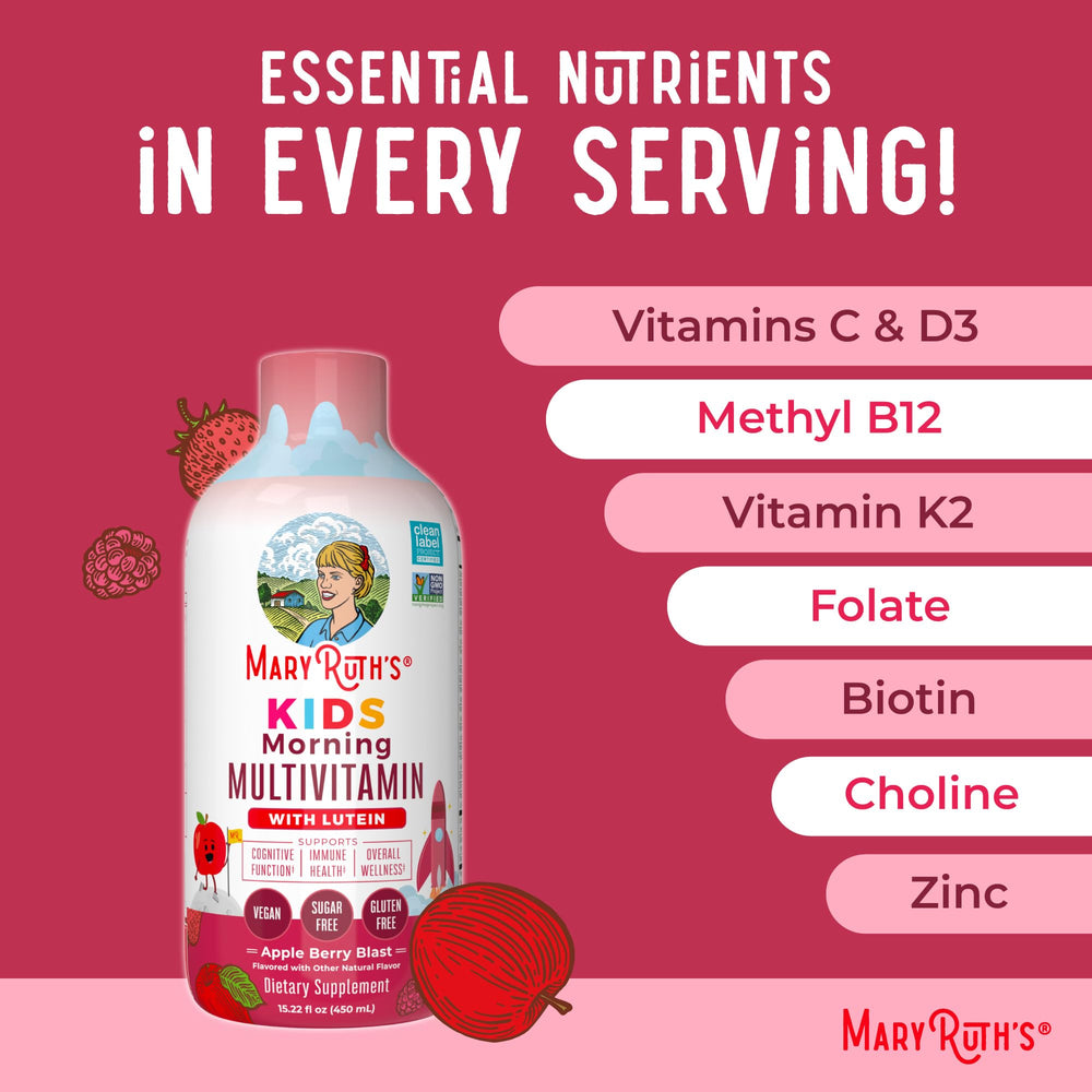 Non-GMO and vegan labeling on bottle indicate clean ingredients.